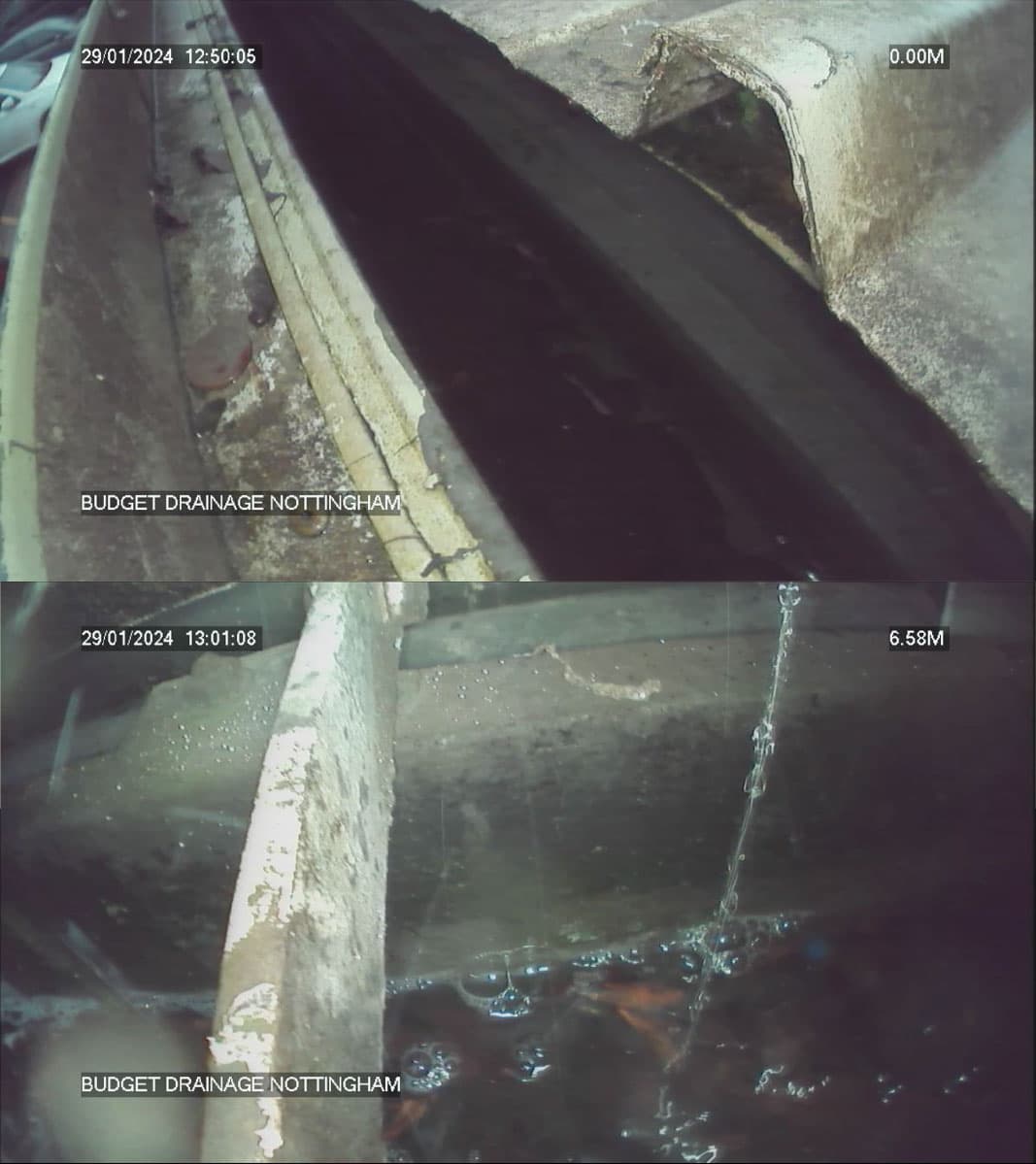 A photo of a a gutter that has been cleaned by a professional gutter cleaning company